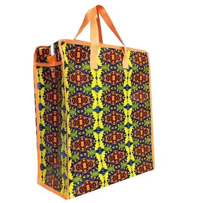 moda yeni tasarım pp alışveriş zip çantası paketi büyük alışverişci dokuma malzemesi çantası