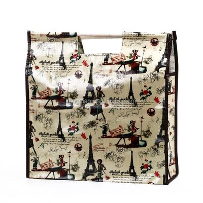 Su geçirmez katlanabilir yeniden kullanılabilir alışveriş torbaları özelleştirme için