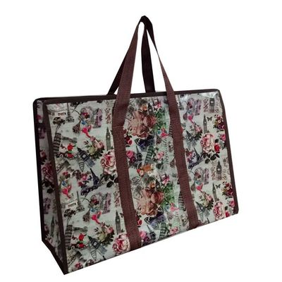 Özel Logo veya Tasarım Çevre Dostu Alışveriş İçin Geri Dönüştürülmüş Alışveriş Torbaları